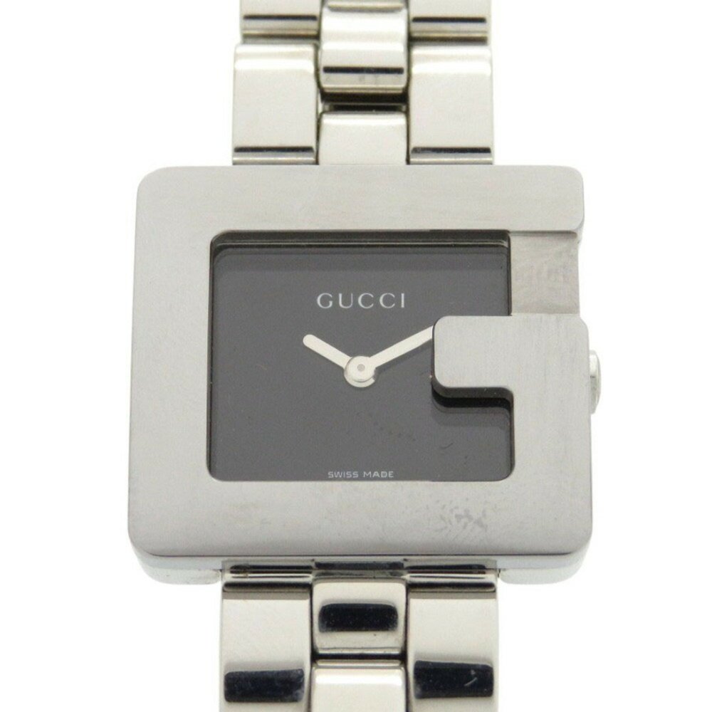 Gucci 3600L Stainless Steel Black Silver Dial Quartz Watch 1749GUCCI - Picture 2 of 9